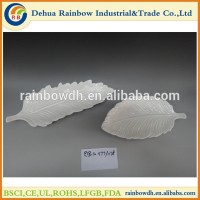 Leaf shape plate for tableware