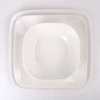 Square Shape Dinner Service Sets Ceramic Porcelain New Bone China