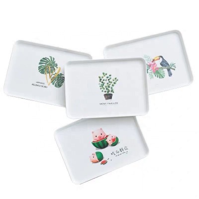 New design kids plastic trays melamine serving trays wholesale