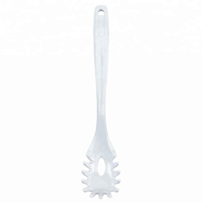 White melamine pasta server