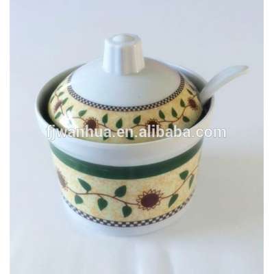 Plastic melamine coffee tea sugar canister sets