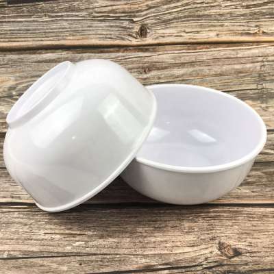 Large white melamine noodle soup bowl