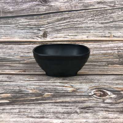 Melamine black snack bowls