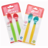 Custom Temperature Sensor Color Changing Baby Soup Spoon Set