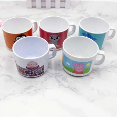 Personalized kids melamine hard plastic cup drinking cups