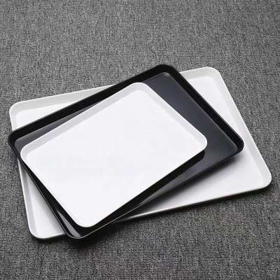 Wholesale plain white melamine tray rectangle