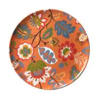 Plastic Plate Plastic Custom Hot Selling Eco-Friendly Cheap Round Printed Plastic Plate